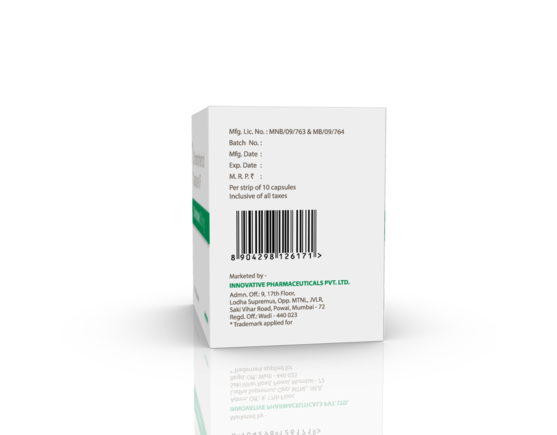 Chlorobrex 500 mg Capsules (IOSIS) Left Side