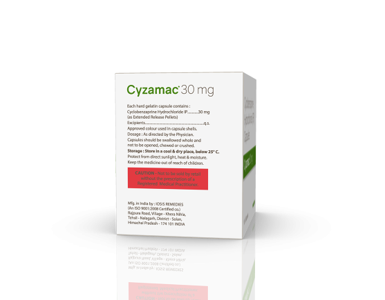 Cyzamac 30 mg (ER) Capsules (IOSIS) Composition