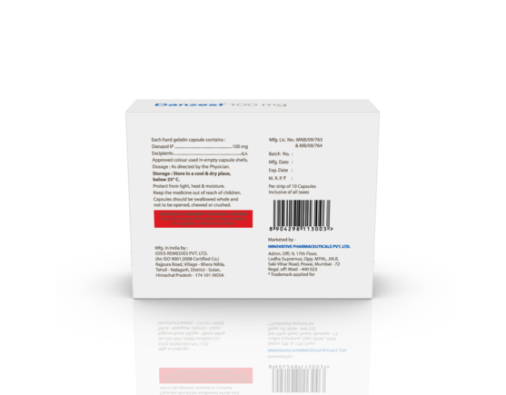 Danzest 100 mg Capsules (IOSIS) Barcode