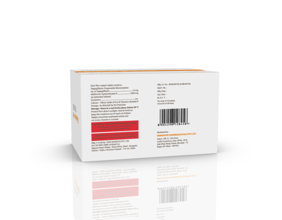 Dapacan-M 10 1000 mg Tablets (IOSIS) Barcode & Composition