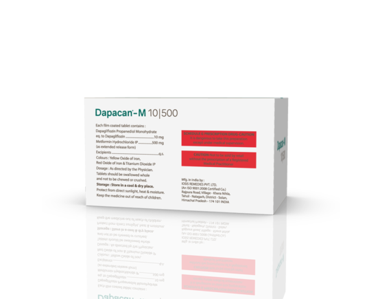 Dapacan-M 10 500 Tablets (IOSIS) Composition