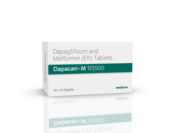 Dapacan-M 10 500 Tablets (IOSIS) Left