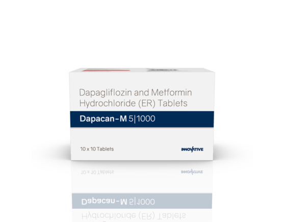 Dapacan-M 5 1000 mg Tablets (IOSIS) Front