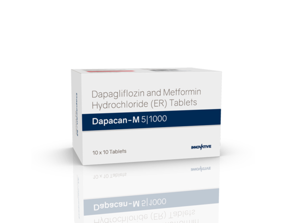 Dapacan-M 5 1000 mg Tablets (IOSIS) Left