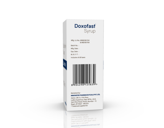 Doxofast Syrup 100 ml (IOSIS) Left Side