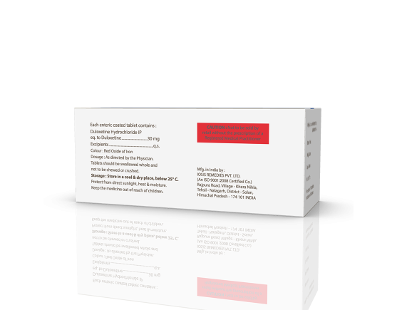 Dulocalm 30 mg Tablets Supplier in India - Innovative Pharma