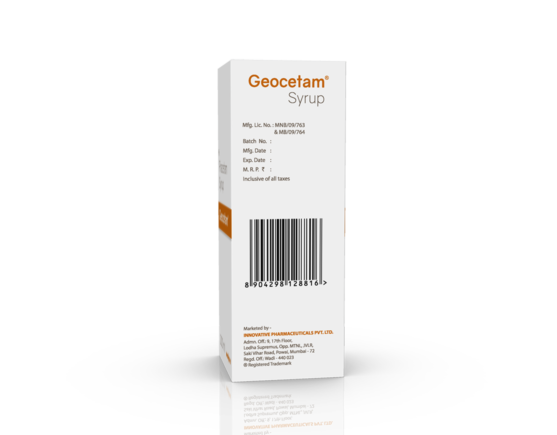 Geocetam Syrup 200 ml (IOSIS) Left Side