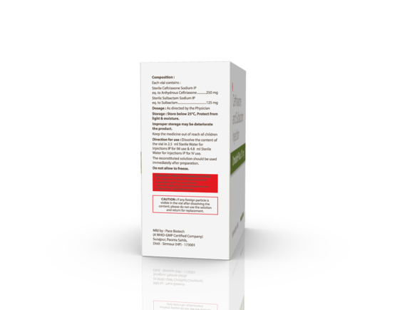Omisafe Plus 375 mg Injection (Pace Biotech) Right Side