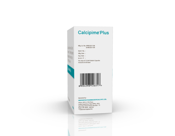 Calcipime Plus Softgels (Capsoft) (Outer) Left Side