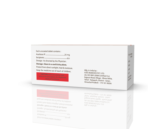 Glucodac 25 mg Tablets (IOSIS) Right Side