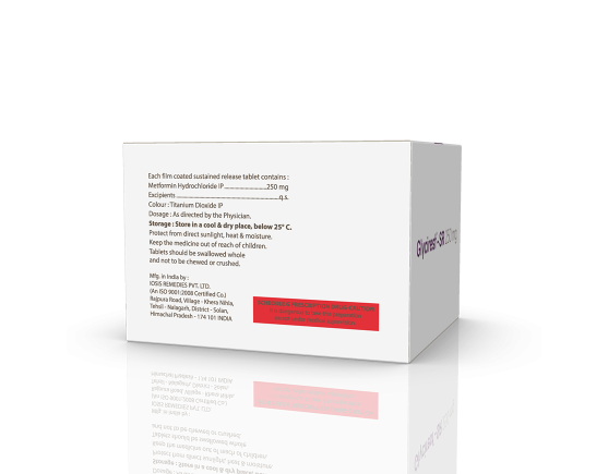 Glycirest-SR 250 mg Tablets (IOSIS) Right Side