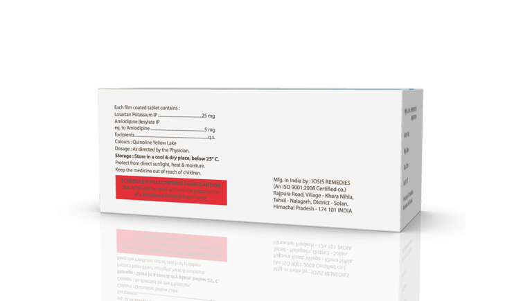 Losabet-A 25 5 Tablets (IOSIS) Right Side