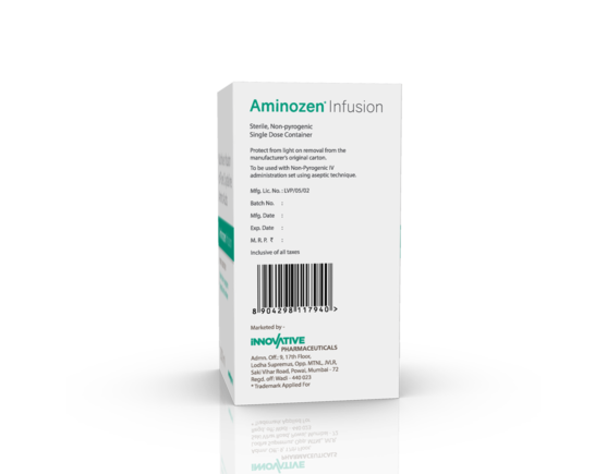 Aminozen Infusion 200 ml (Aishwarya Healthcare) Left Side