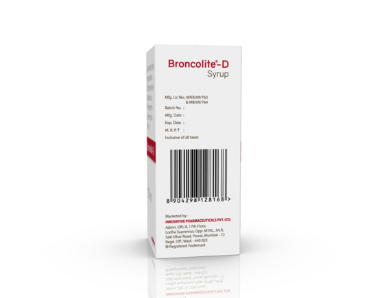 Broncolite-D Syrup 100 ml (IOSIS) Left Side