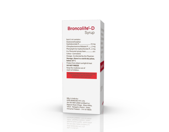 Broncolite-D Syrup 100 ml (IOSIS) Right Side