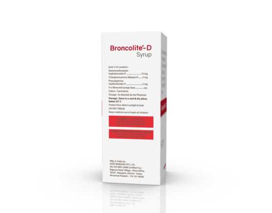 Broncolite-D Syrup 60 ml (IOSIS) Right Side