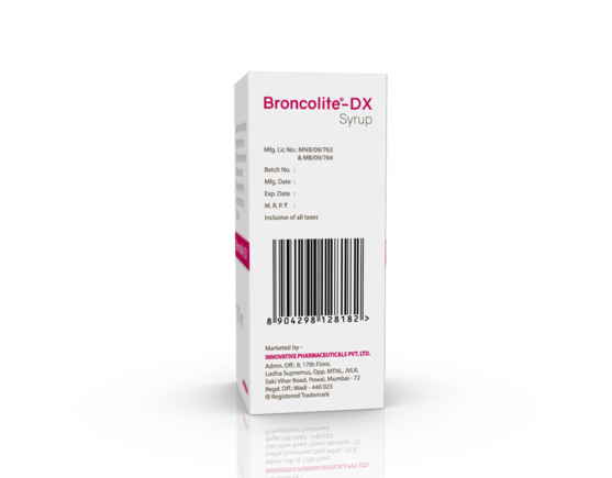 Broncolite-DX Syrup 100 ml (IOSIS) Left Side