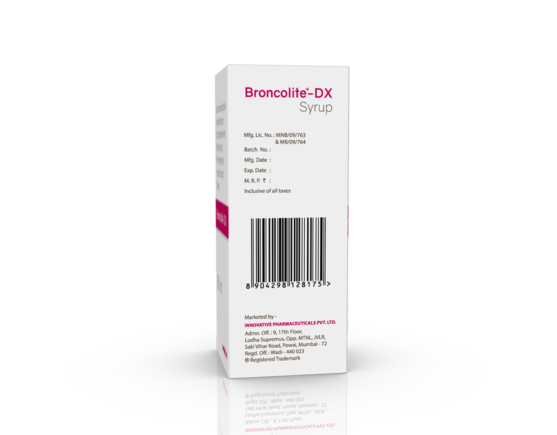 Broncolite-DX Syrup 60 ml (IOSIS) Left Side