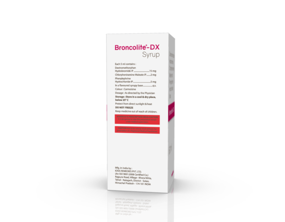 Broncolite-DX Syrup 60 ml (IOSIS) Right Side