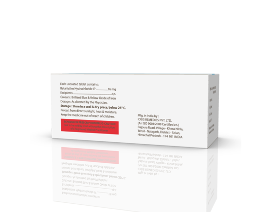 Isohist 16 mg Tablets (IOSIS) Right Side