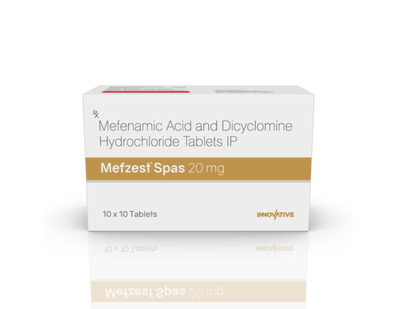 Mefzest Spas 20 Tablets (IOSIS) Front