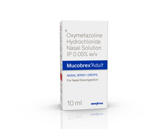 Mucobrex Adult Nasal Spray 10 ml (Aishwariya Healthcare) Left