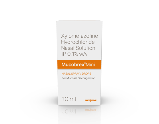 Mucobrex Mini Nasal Spray 10 ml (Aishwariya Healthcare) Front