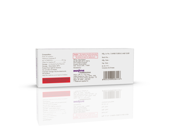 Netrobact 25 mg Injection Pace Biotech Barcode & Composition