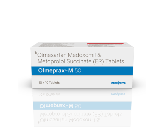 Olmeprax-M 50 Tablets (IOSIS) Front