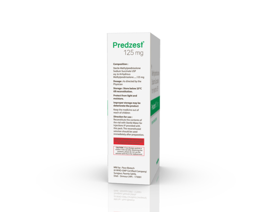 Predzest 125 mg Injection (Pace Biotech) Right Side