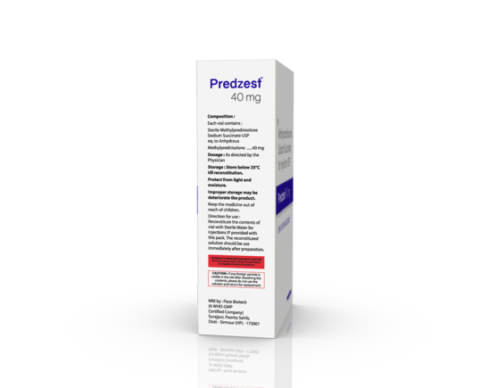 Predzest 40 mg Injection (Pace Biotech) Right Side