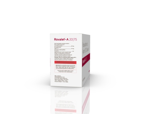 Rovalet-A 20 75 Capsules (IOSIS) Right Side