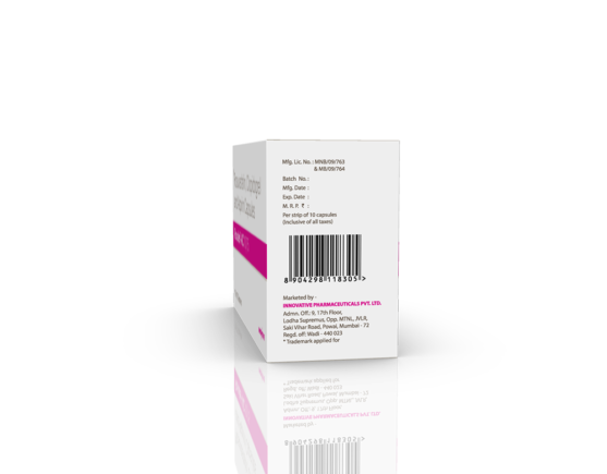 Rovalet-AC 10 75 Capsules (Alu Strip) (IOSIS) Left Side