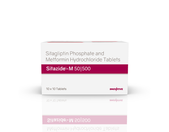 Sitazide-M 50 500 Tablets (IOSIS) Front]