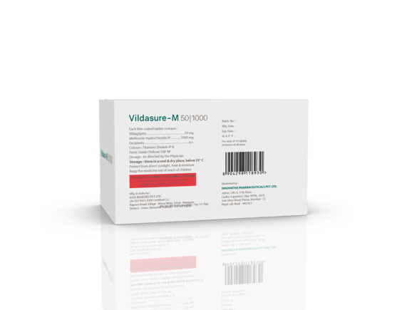 Vildasure-M 50 1000 Tablets (IOSIS) Barcode & Composition