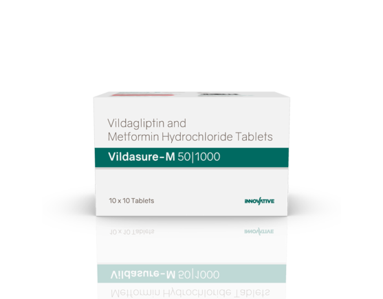 Vildasure-M 50 1000 Tablets (IOSIS) Front (2)