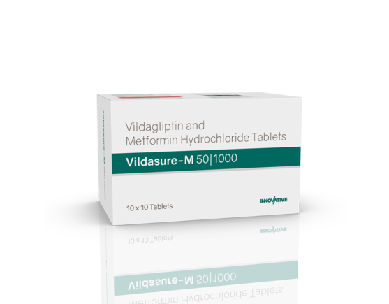 Vildasure-M 50 1000 Tablets (IOSIS) Left (2)