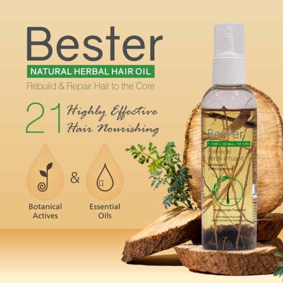 Bester Natural Herbal Hair Oil (Herb Infused) 03