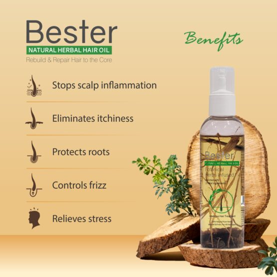 Bester Natural Herbal Hair Oil (Herb Infused) 05