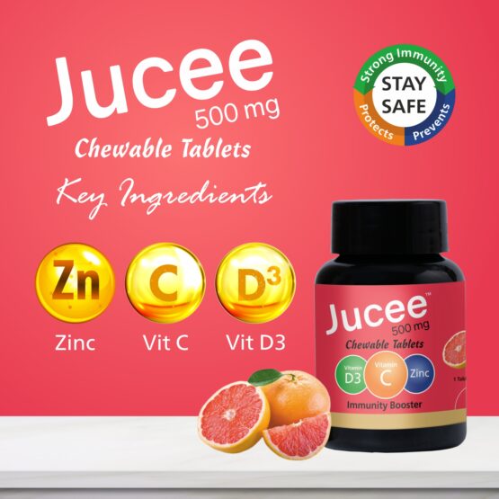 Jucee 500 mg Chewable Tablets (Grapefruit) 60 Tab Listing 04