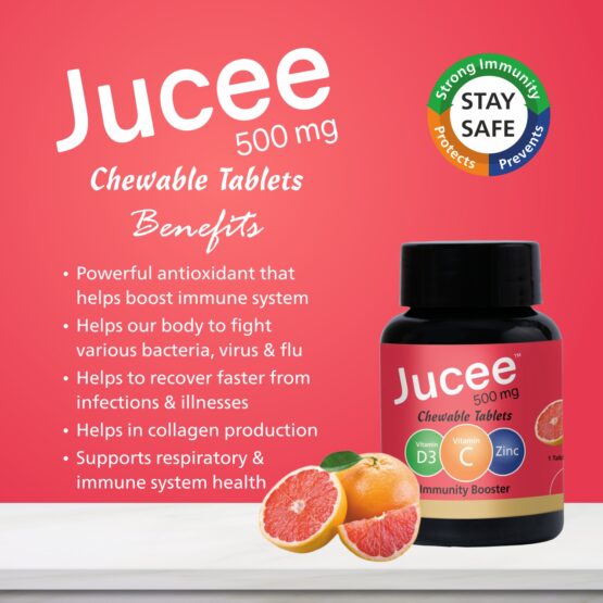 Jucee 500 mg Chewable Tablets (Grapefruit) 60 Tab Listing 05