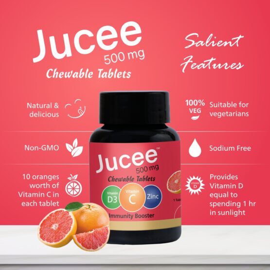 Jucee 500 mg Chewable Tablets (Grapefruit) 60 Tab Listing 06