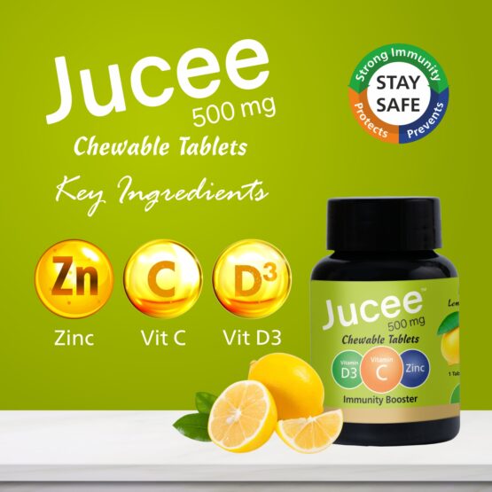 Jucee 500 mg Chewable Tablets (Lemon) 60 Tab Listing 04
