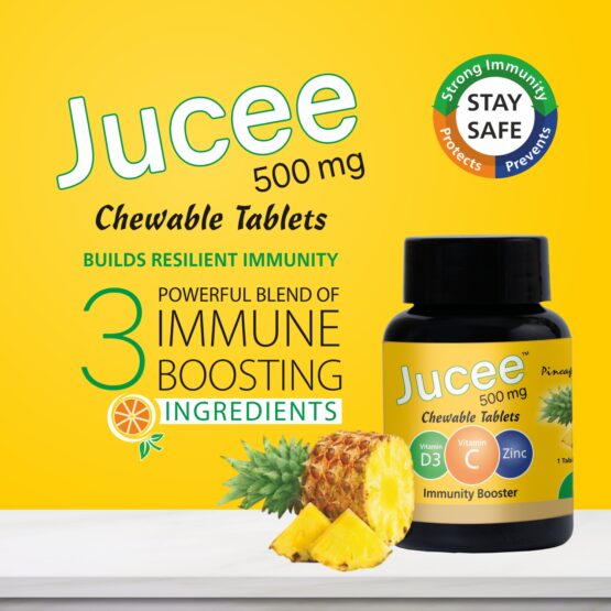 Jucee 500 mg Chewable Tablets (Pineapple) 60 Tab Listing 03