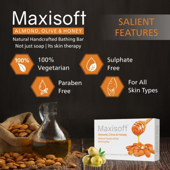 Maxisoft Almond Olive Honey Bathing Bar 07