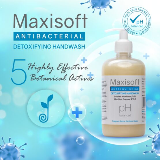 Maxisoft Antibacterial Detoxifying Hand Wash 500 ml 03