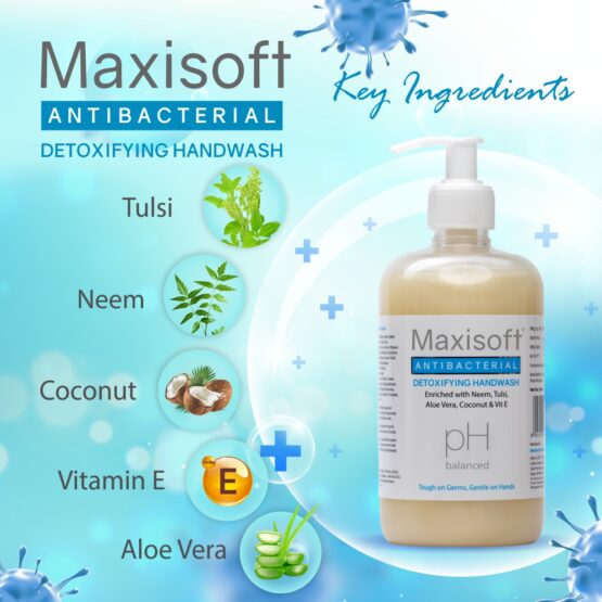 Maxisoft Antibacterial Detoxifying Hand Wash 500 ml 04