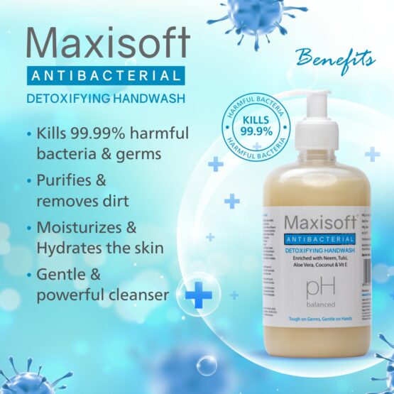 Maxisoft Antibacterial Detoxifying Hand Wash 500 ml 06