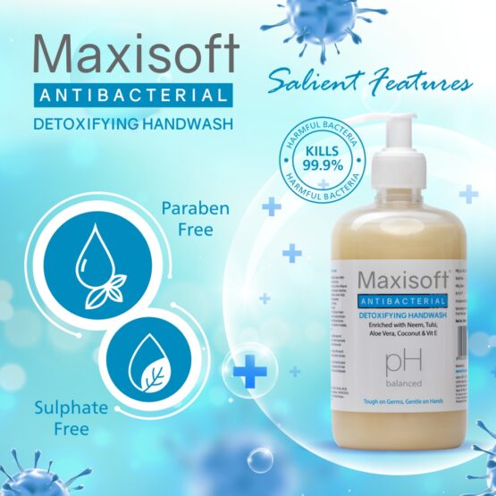 Maxisoft Antibacterial Detoxifying Hand Wash 500 ml 07