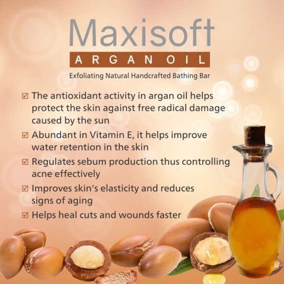 Maxisoft Argan Oil Exfoliating Bathing Bar 75 gm 05
